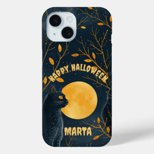 Schwarze Katze Frohes Halloween Case-Mate iPhone Hülle
