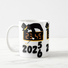 Schwarze Katze frohes neues Jahr Kaffeetasse