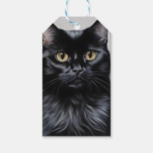 Schwarze Katze Geschenkanhänger