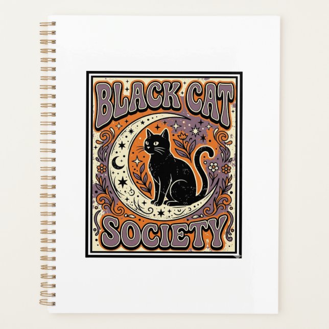 Schwarze Katze Gesellschaft Katze Schwarze Katze V Planer (Vorderseite)