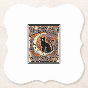 Schwarze Katze Gesellschaft Katze Schwarze Katze V Untersetzer