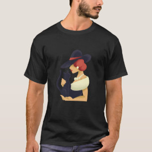 Schwarze Katze, Gothic T-Shirt