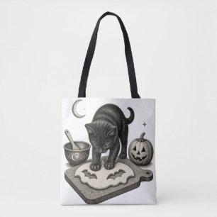 Schwarze Katze Halloween Backen