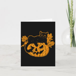 Schwarze Katze Halloween-Geschenke Lustige Spuk Y Karte