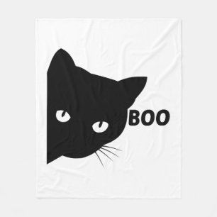 Schwarze Katze, Halloween-Geschenkkatzen Fleecedecke