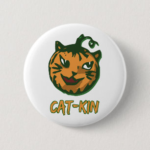 Schwarze Katze Halloween Halloween Kostüme Button