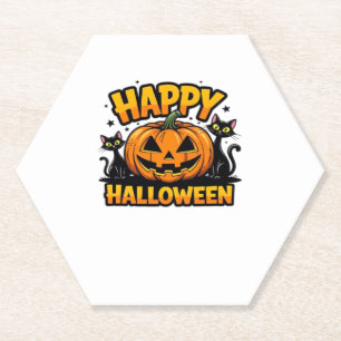 Schwarze Katze Halloween Klassiker T-Shirt_2 Untersetzer