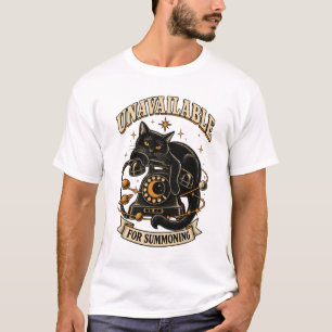 Schwarze Katze Halloween nicht zum Beschwören verf T-Shirt