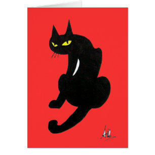 SCHWARZE KATZE HALLOWEEN-PARTY