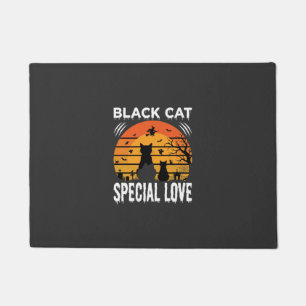 Schwarze Katze Halloween Spezielle Liebe Gothic De Fußmatte