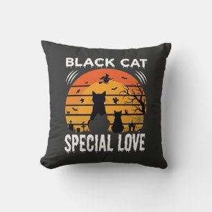 Schwarze Katze Halloween Spezielle Liebe Gothic De Kissen
