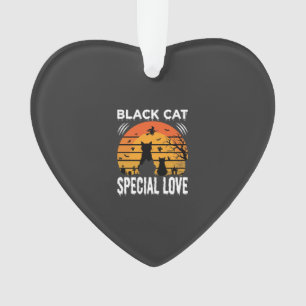 Schwarze Katze Halloween Spezielle Liebe Gothic De Ornament