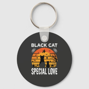 Schwarze Katze Halloween Spezielle Liebe Gothic De Schlüsselanhänger