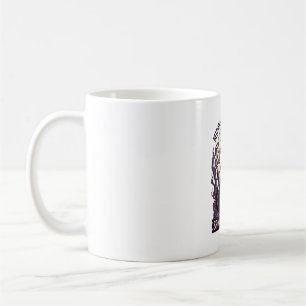 Schwarze Katze Halloween Vintage Gravur Kürbis Kat Kaffeetasse