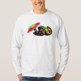 Schwarze Katze Herbstglühen T-Shirt