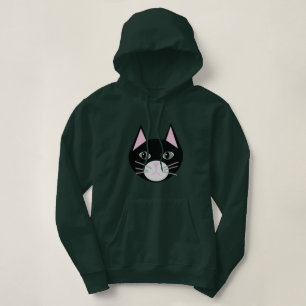 Schwarze Katze Hoodie