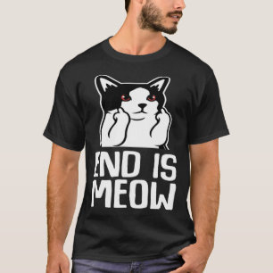 Schwarze Katze Humor Straßenkatze Coole Katze T-Shirt