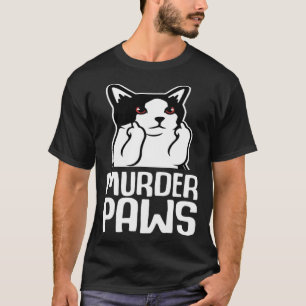 Schwarze Katze Humor Straßenkatze Coole Katze T-Shirt