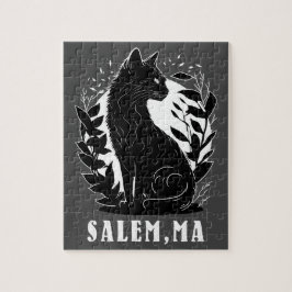 Schwarze Katze-Illustration | Salem Puzzle