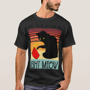 Schwarze Katze ist, dass du mich gleich Vintag gek T-Shirt