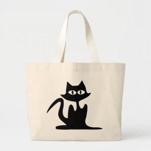 SCHWARZE KATZE JUMBO STOFFBEUTEL