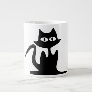 SCHWARZE KATZE Jumbo-Tasse
