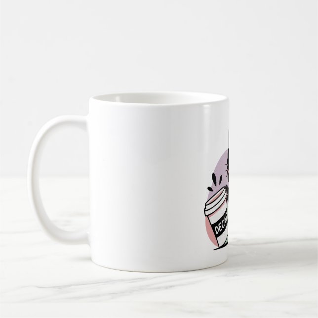 Schwarze Katze Kaffee (entkoffeiniert) Kaffeetasse (Links)