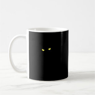 Schwarze Katze Kaffeetasse