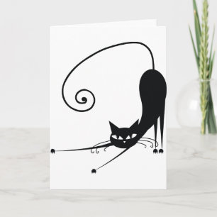 Schwarze Katze Karte