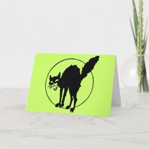 Schwarze Katze Karte