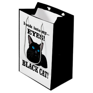 Schwarze Katze Kitty Tierliebhaber Schwarze Katze Mittlere Geschenktüte