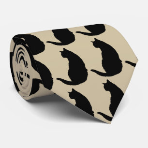 Schwarze Katze Krawatte