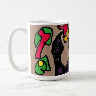 Schwarze Katze Latumn Kaffeetasse