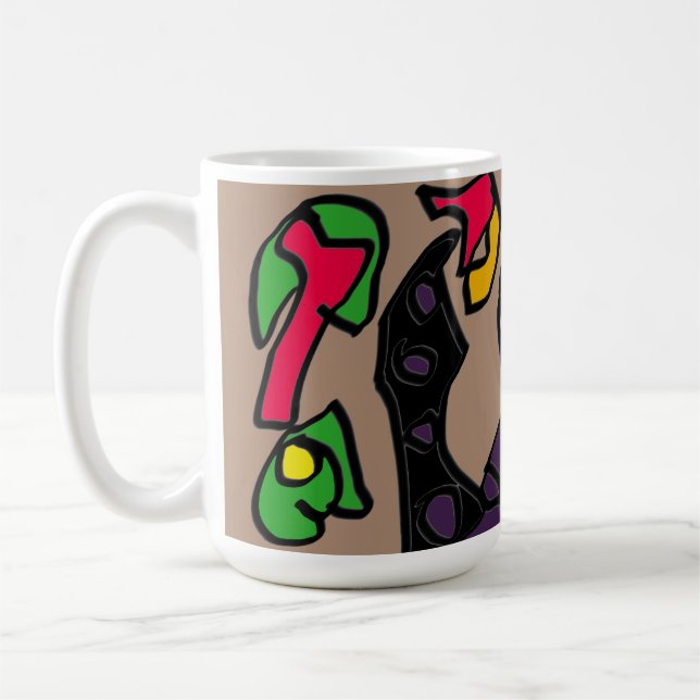 Schwarze Katze Latumn Kaffeetasse (Links)