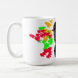 Schwarze Katze Linie Herbst Kaffeetasse