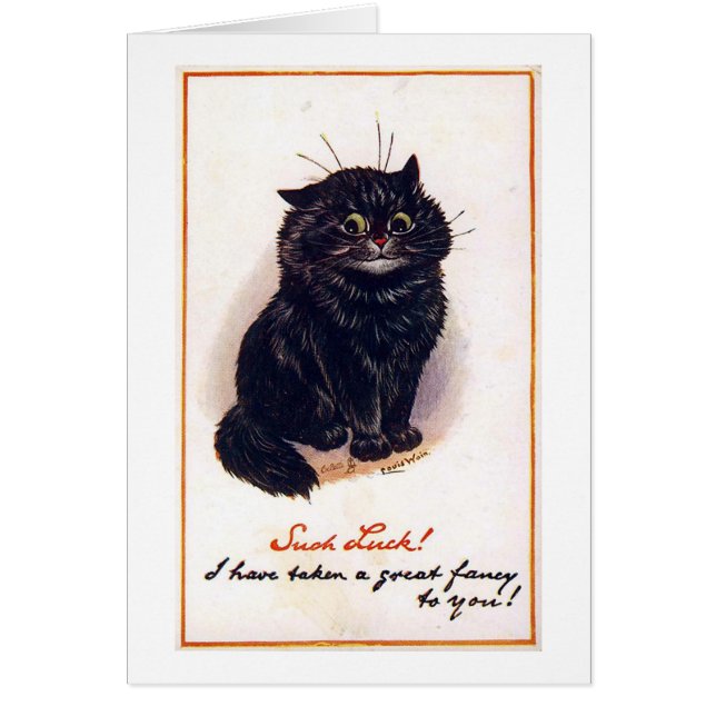 Schwarze Katze, Louis Wain (Vorne)