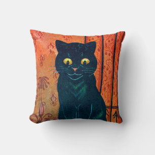 Schwarze Katze, Louis Wain Kissen