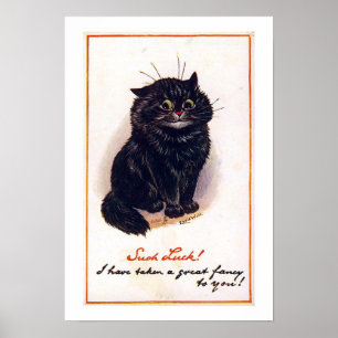 Schwarze Katze, Louis Wain Poster
