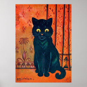 Schwarze Katze, Louis Wain Poster