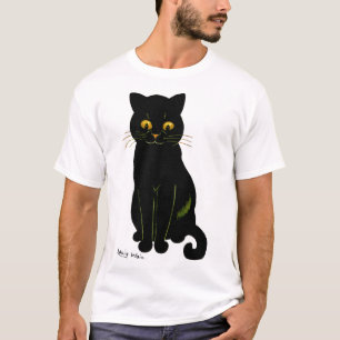 Schwarze Katze, Louis Wain T-Shirt