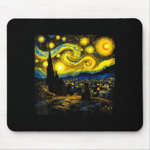 Schwarze Katze Lustige Katzenliebhaberin Mutter Da Mousepad