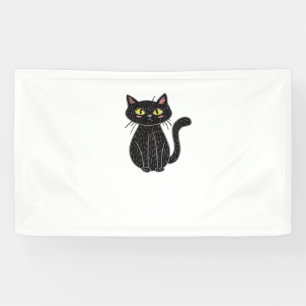 Schwarze Katze Magie - Niedliche und spöttische Ha Banner