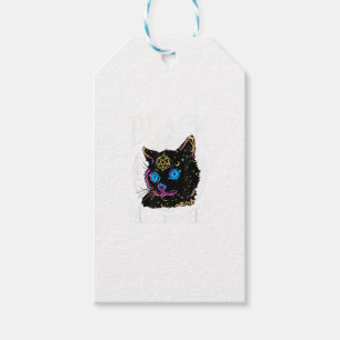 Schwarze Katze Meowgic, Halloween-Hexe, Hexerei-St Geschenkanhänger