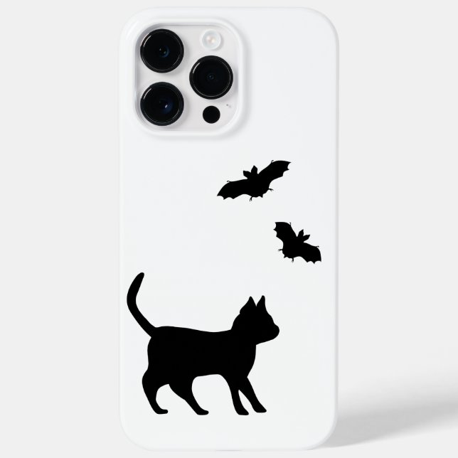 Schwarze Katze mit Bat Case-Mate iPhone Hülle (Rückseite)
