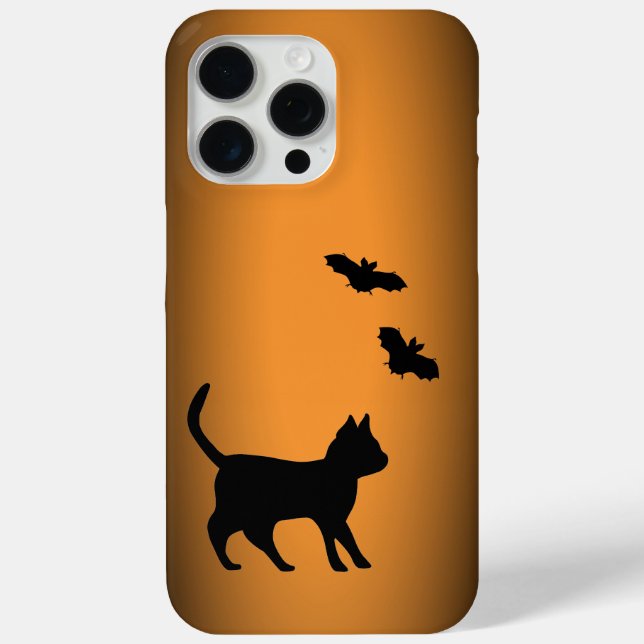 Schwarze Katze mit Bat Case-Mate iPhone Hülle (Rückseite)