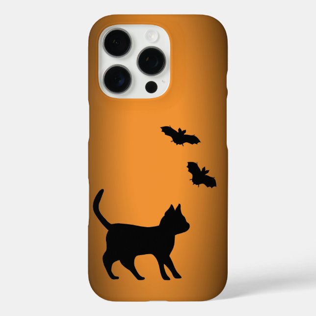 Schwarze Katze mit Bat Case-Mate iPhone Hülle (Rückseite)