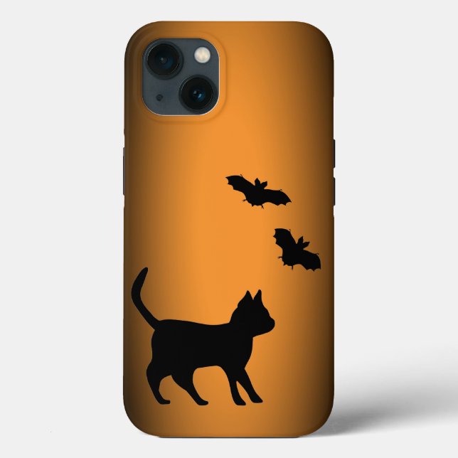 Schwarze Katze mit Bat Case-Mate iPhone Hülle (Rückseite)