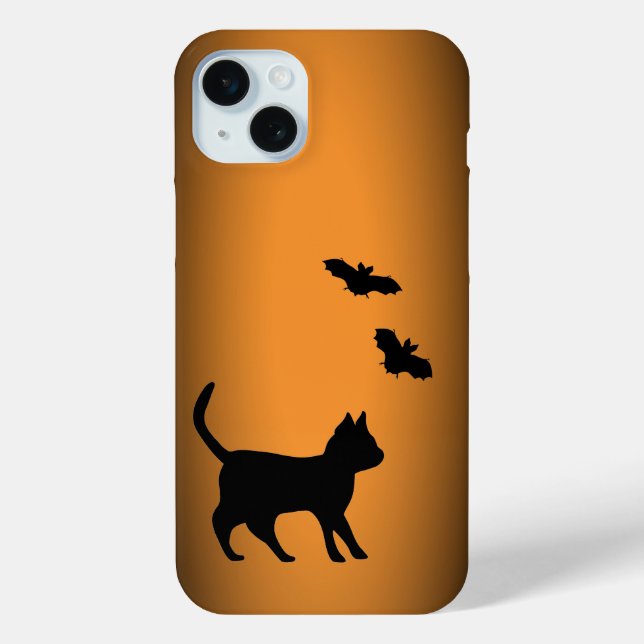 Schwarze Katze mit Bat Case-Mate iPhone Hülle (Rückseite)