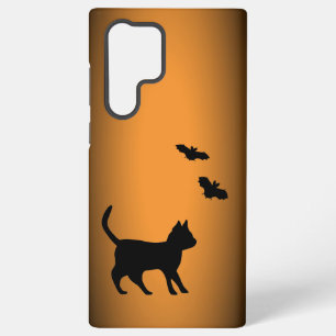 Schwarze Katze mit Bat Samsung Galaxy Hülle
