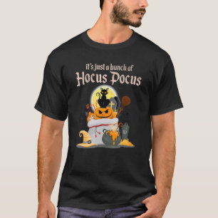 Schwarze Katze Mond Halloween-Kostüm Bunch of Hocu T-Shirt